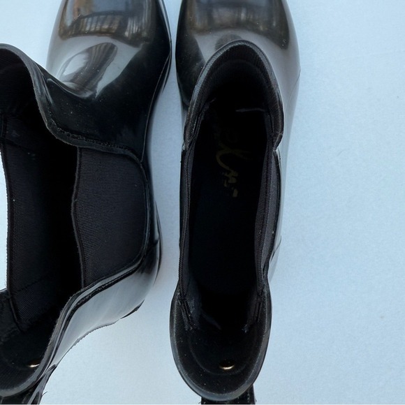 Sam Edelman Chelsea Black Tinsley Pull On Ankle Rain Boots Women's Size 11 - Picture 5 of 12